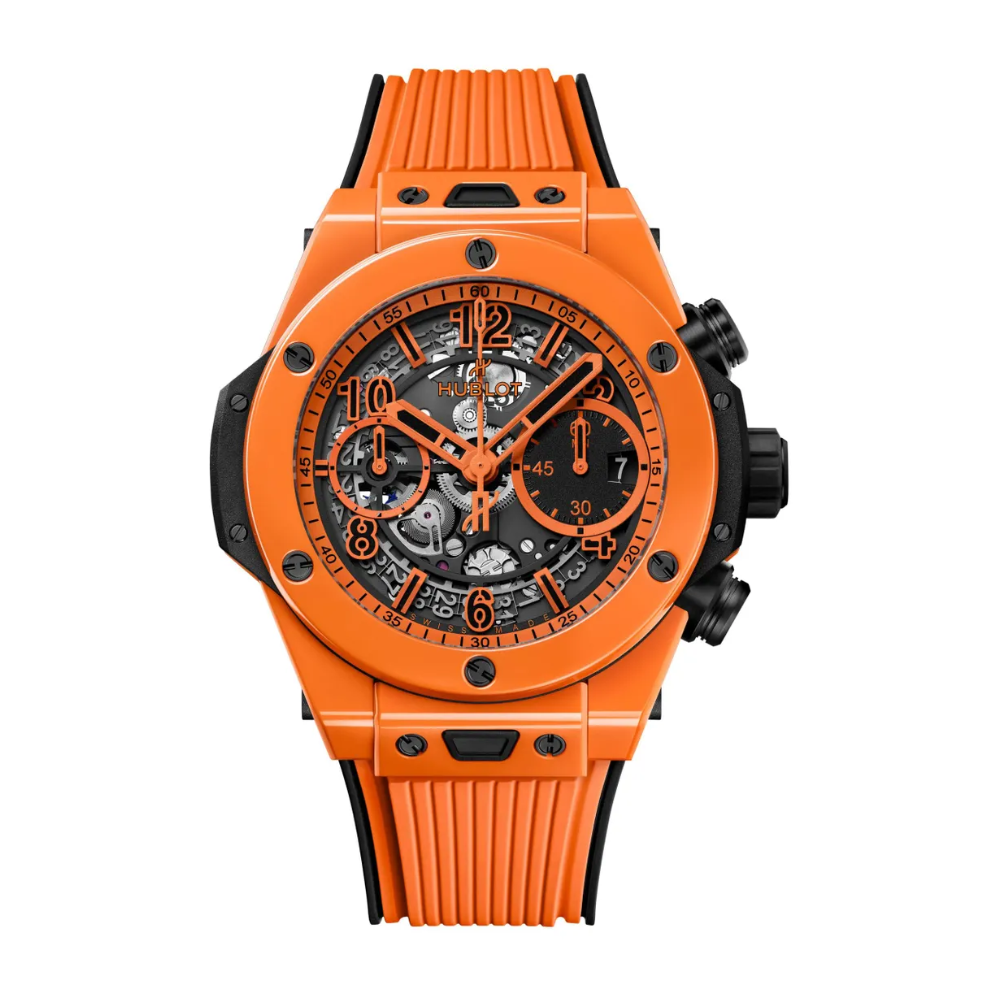 Glutorange Schwarze Mechanik