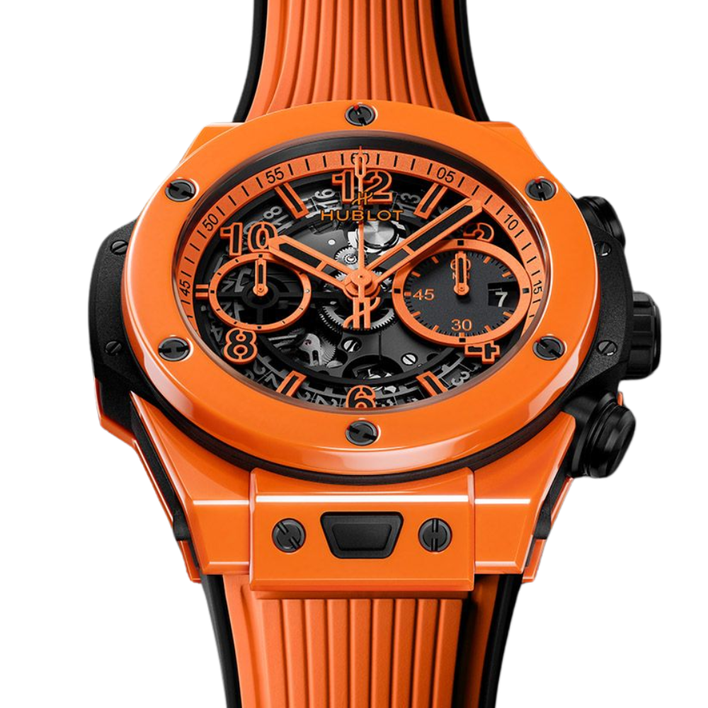 Glutorange Schwarze Mechanik