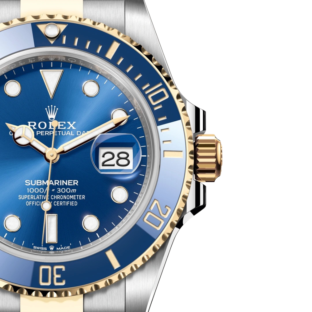 Herren-Taucheruhr mit blauem Zifferblatt