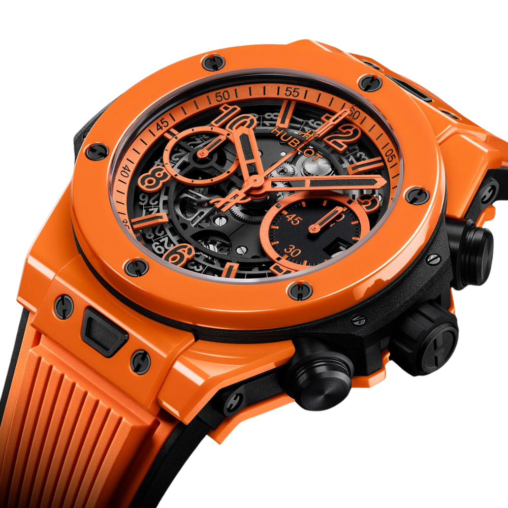 Glutorange Schwarze Mechanik