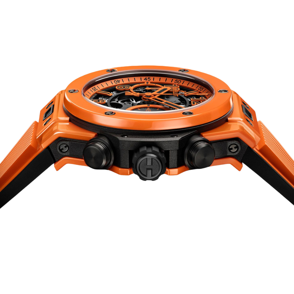 Glutorange Schwarze Mechanik