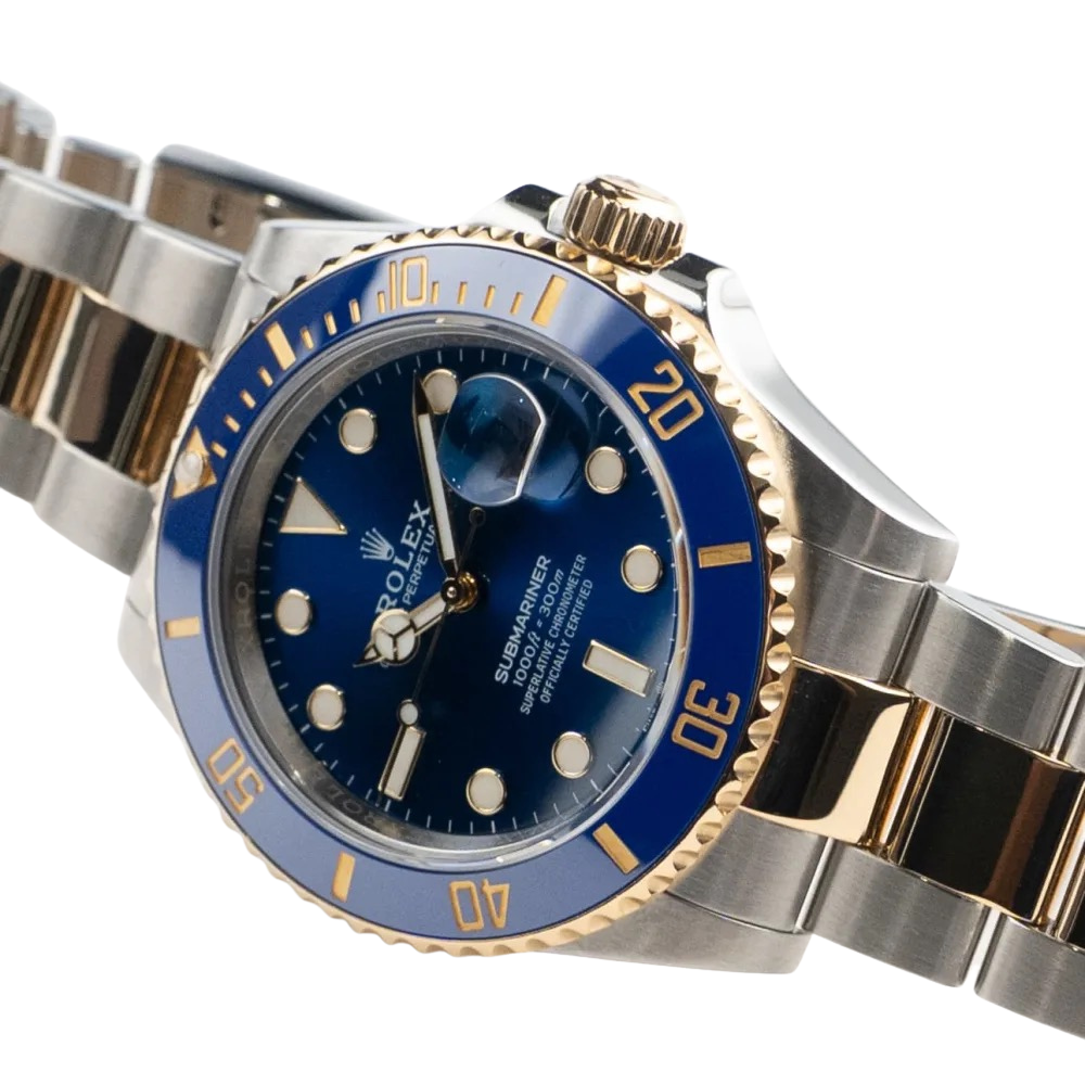 Herren-Taucheruhr mit blauem Zifferblatt