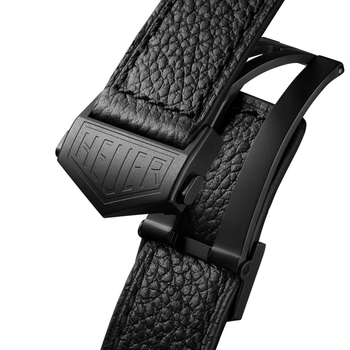 TAG Heuer Monaco Chronograph “Stopwatch” Calibre 11 Titanium Automatic Black Dial Leather Strap 39 mm