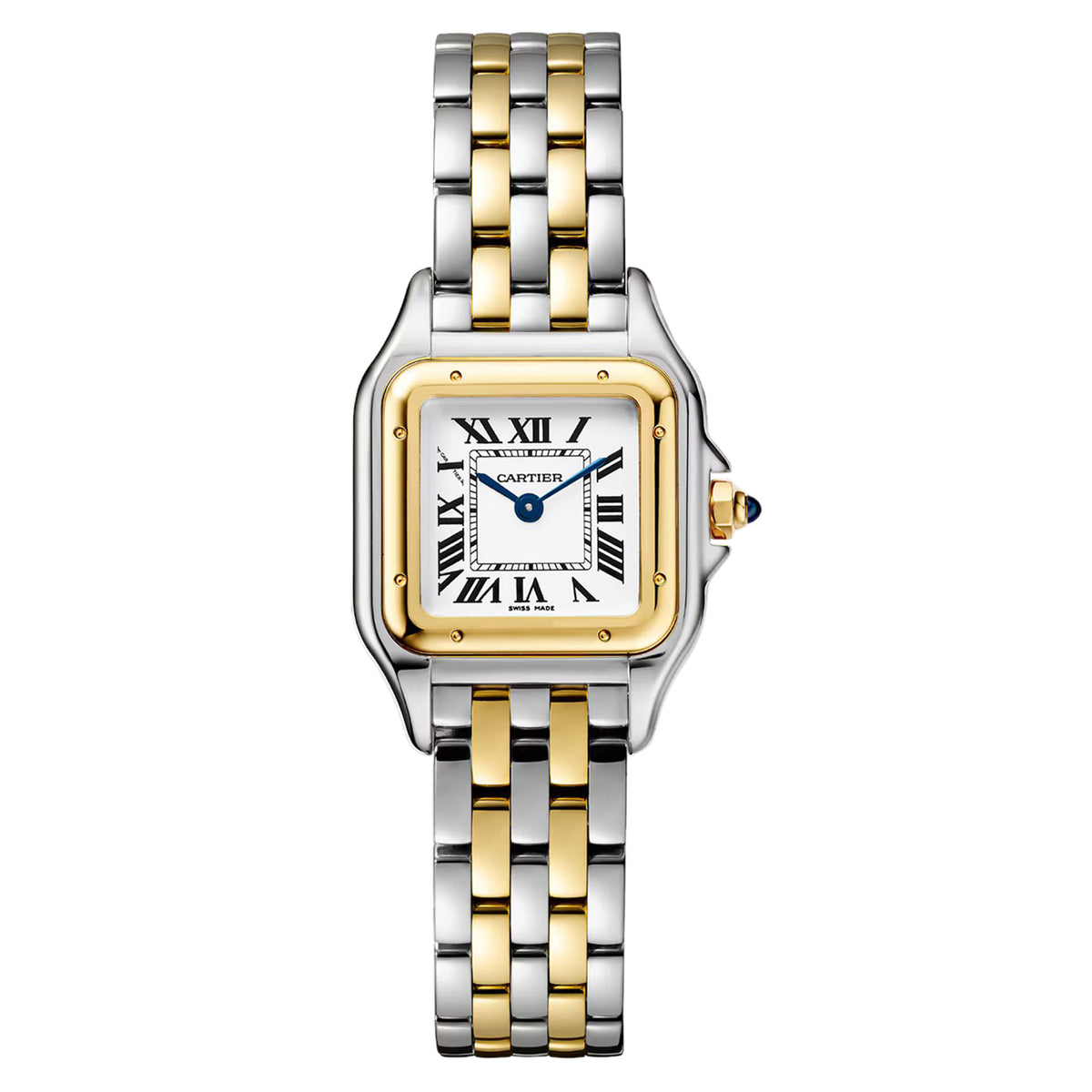 Cartier Panthere De Cartier Watch, Small Model, Quartz Movement, Yellow Gold, Steel W2PN0018