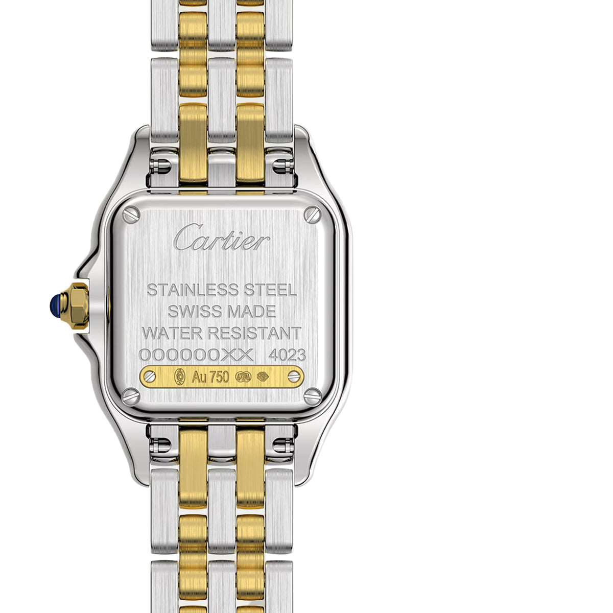 Cartier Panthere De Cartier Watch, Small Model, Quartz Movement, Yellow Gold, Steel W2PN0018