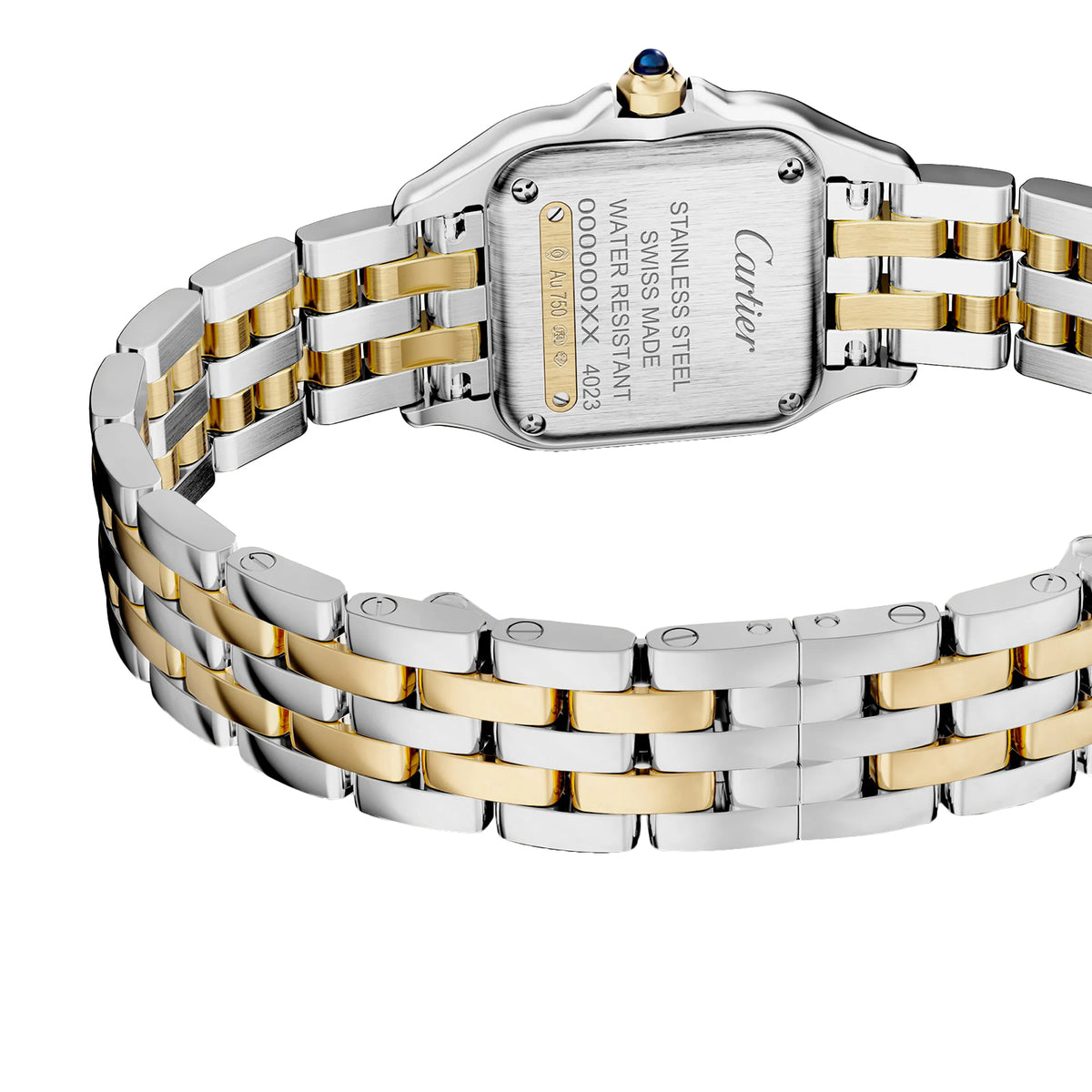 Cartier Panthere De Cartier Watch, Small Model, Quartz Movement, Yellow Gold, Steel W2PN0018
