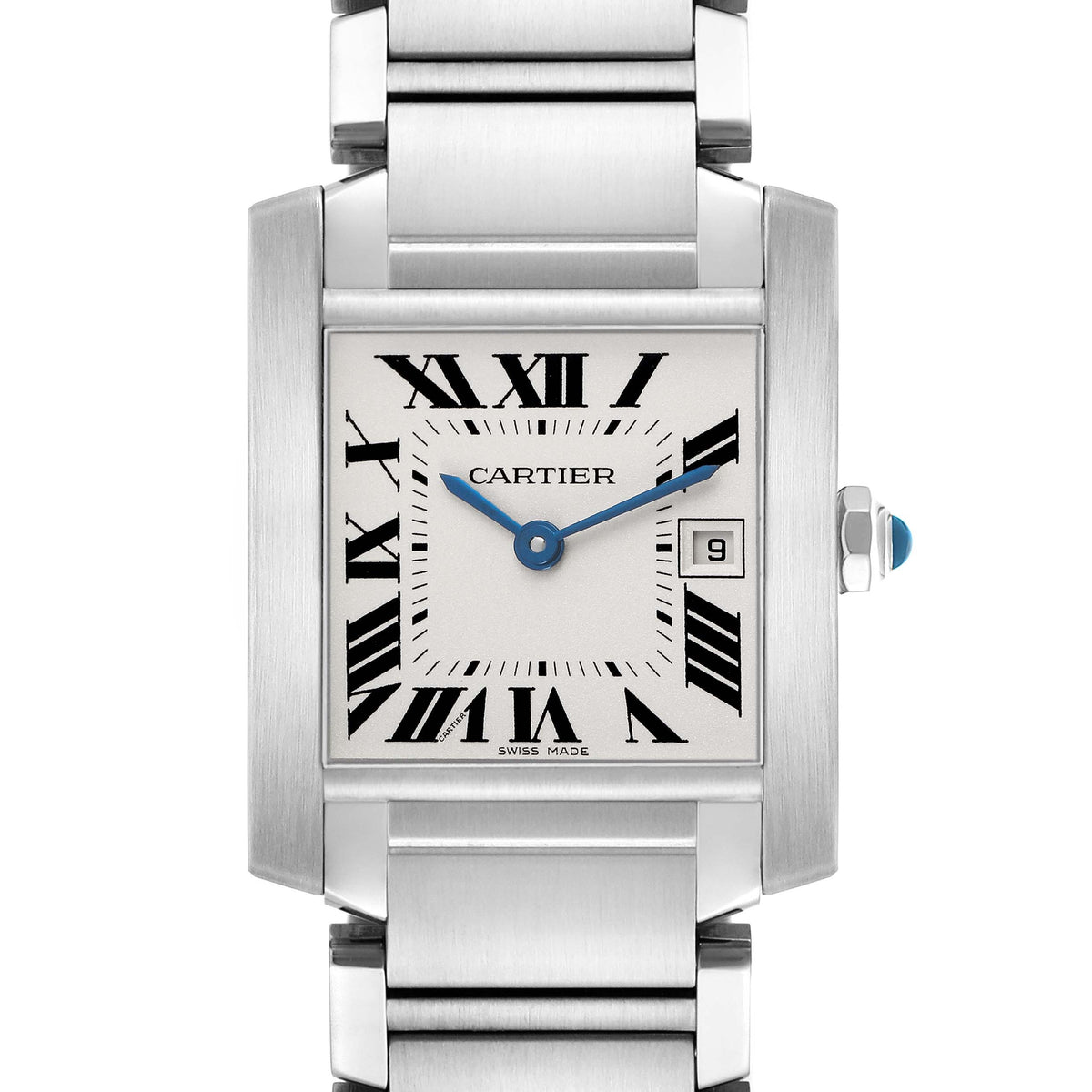 Cartier Tank Francaise Watch, Medium Model, Quartz Movement, Steel W51011Q3