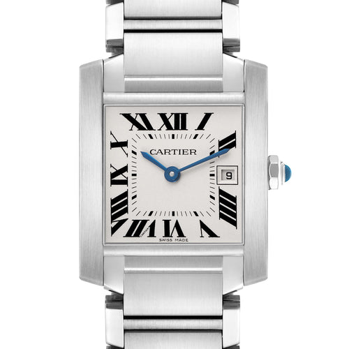 Cartier Tank Francaise Watch, Medium Model, Quartz Movement, Steel W51011Q3