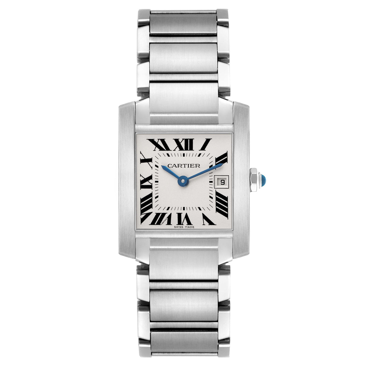 Cartier Tank Francaise Watch, Medium Model, Quartz Movement, Steel W51011Q3