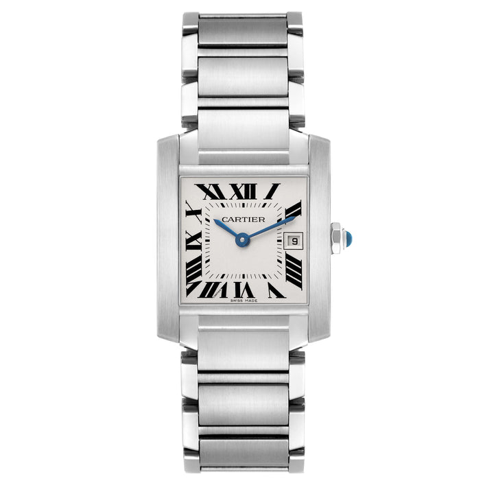 Cartier Tank Francaise Watch, Medium Model, Quartz Movement, Steel W51011Q3