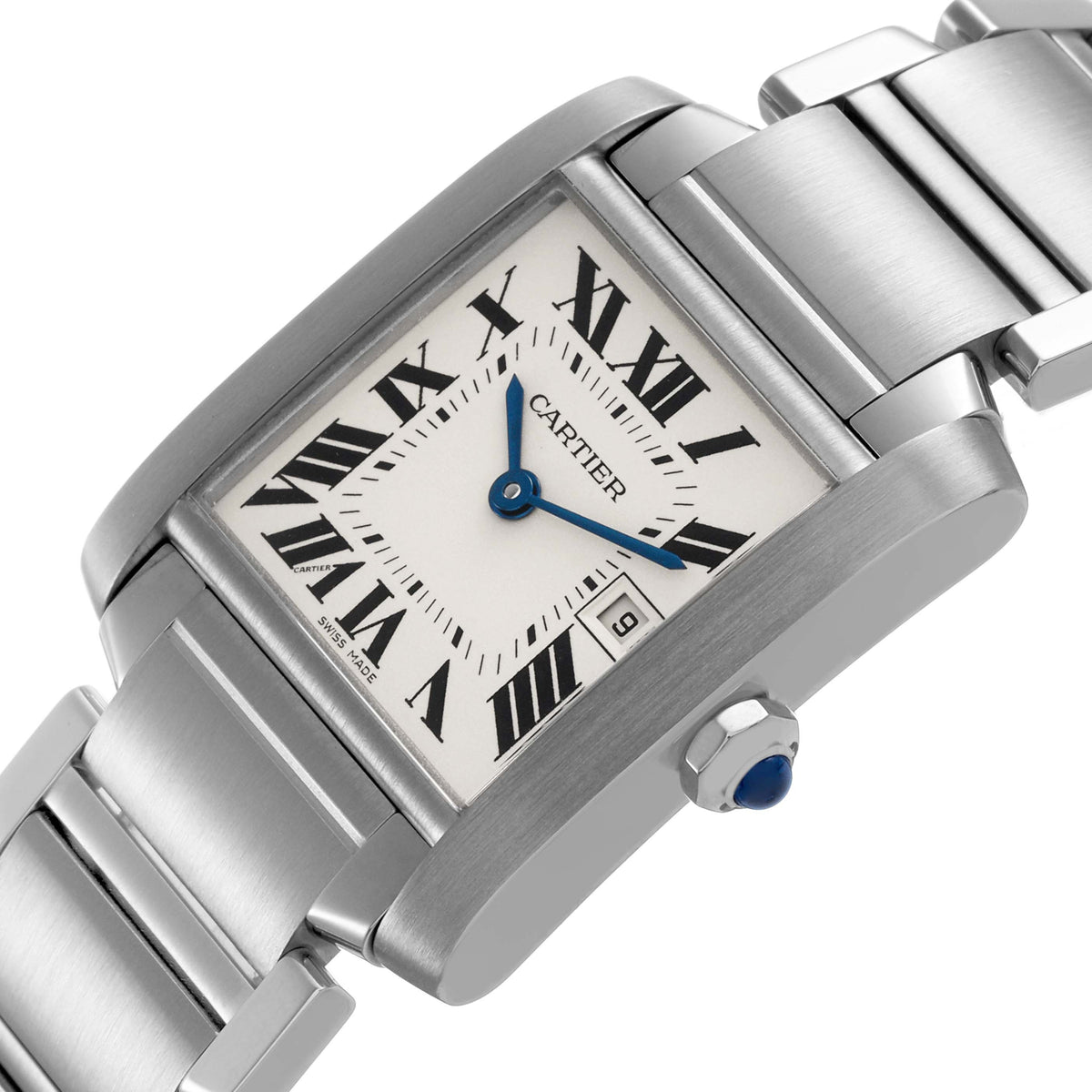 Cartier Tank Francaise Watch, Medium Model, Quartz Movement, Steel W51011Q3