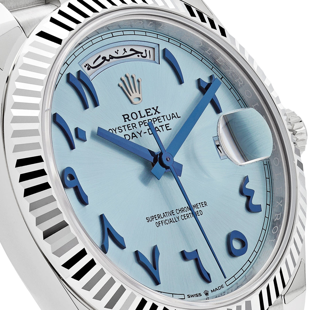 Rolex Day-Date 40 228236 Platinum Ice Blue Arabic Dial Automatic 40 mm