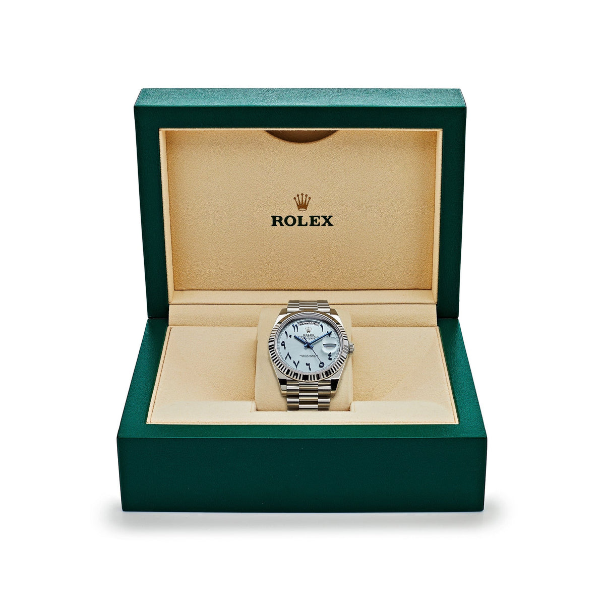 Rolex Day-Date 40 228236 Platinum Ice Blue Arabic Dial Automatic 40 mm