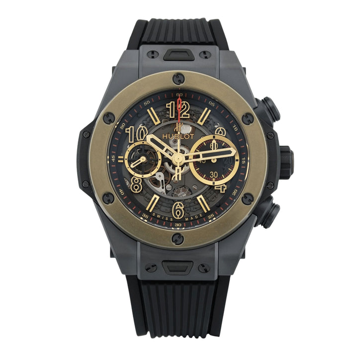 Hublot Big Bang Unico 45 Black Ceramic & Magic Gold Automatic 45 mm Full Set 2018