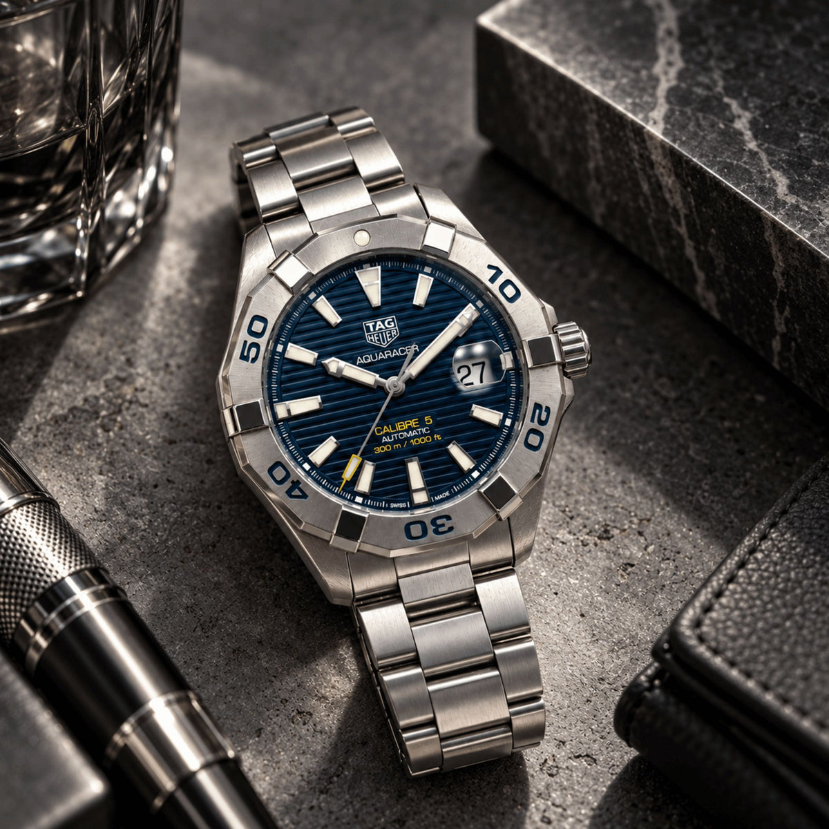 TAG Heuer Aquaracer Professional 300 Calibre 5 Automatic 43 mm Full Set 2021