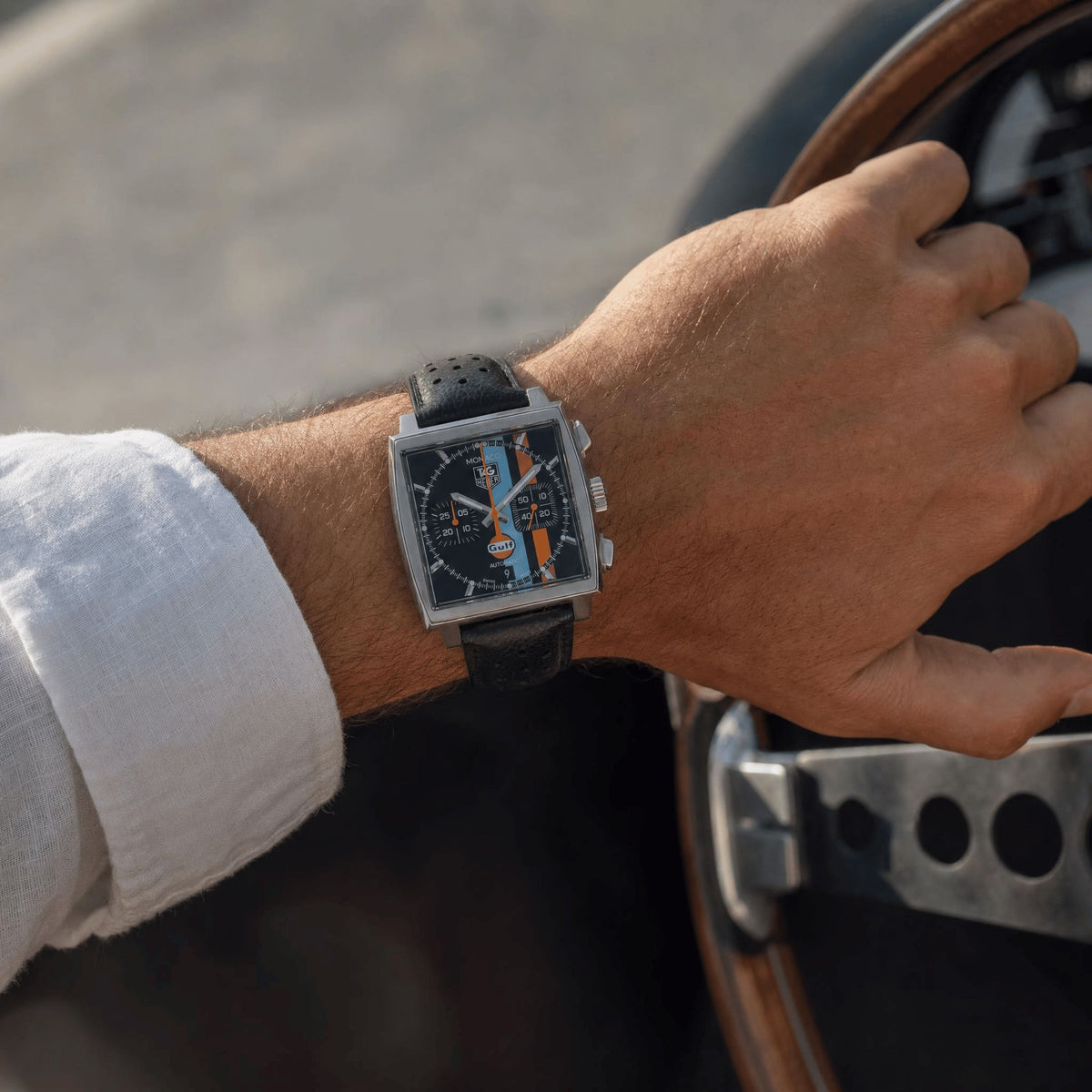 TAG Heuer Monaco Gulf Calibre 17 Automatic 38 mm Full Set