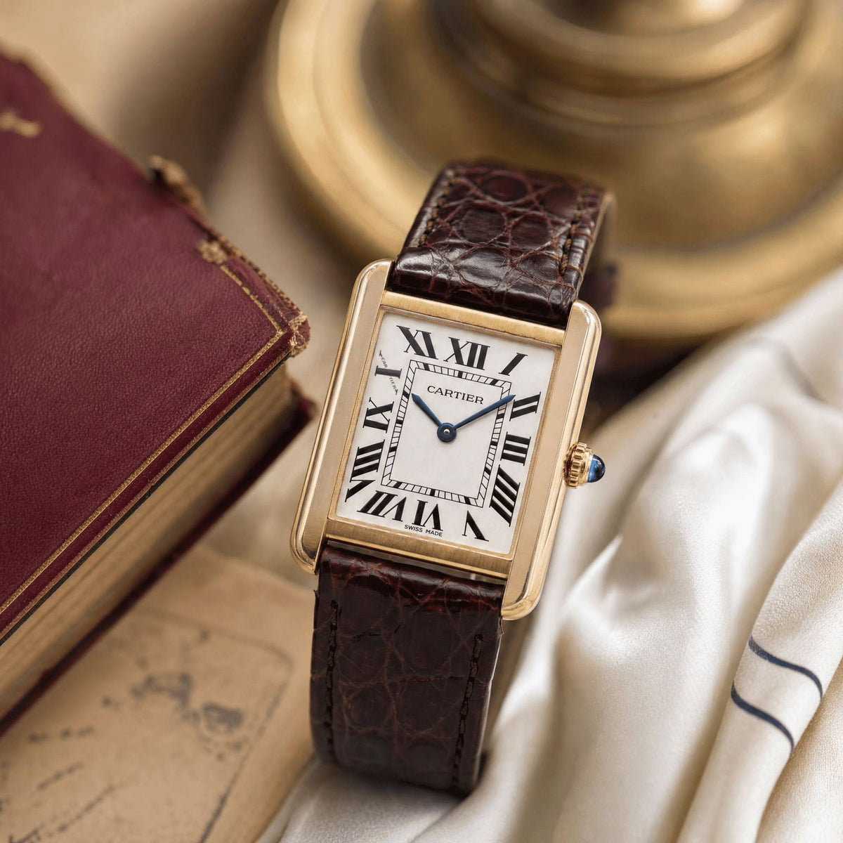 Cartier Tank Solo Rose Gold Quartz 24.4 x 31 mm Full Set 2017