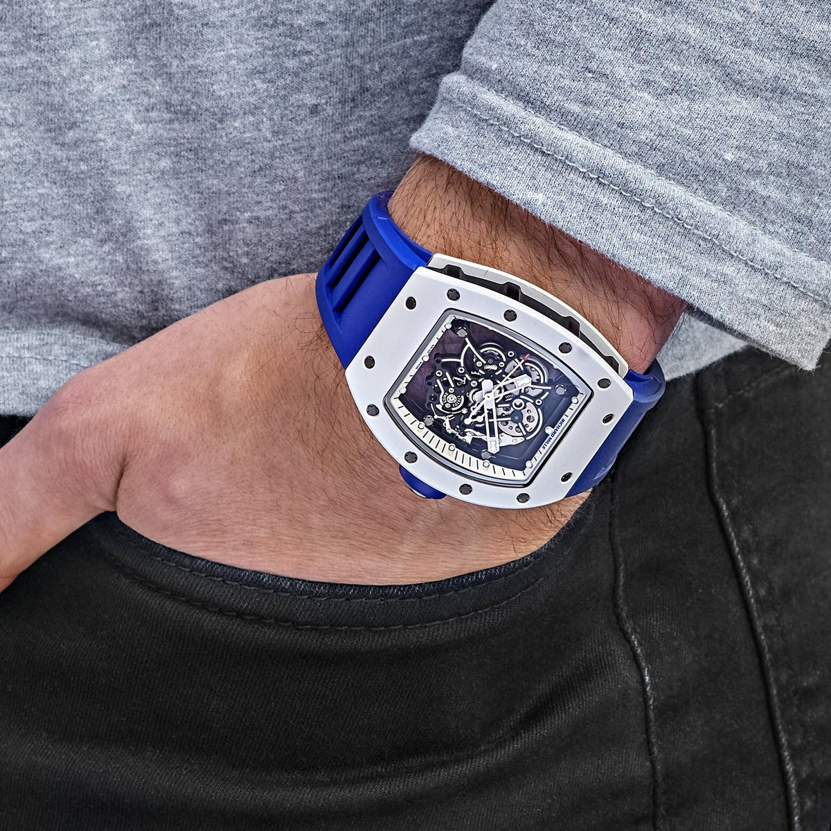 Richard Mille RM 055 Bubba Watson Japan Edition White Ceramic Titanium Limited Edition
